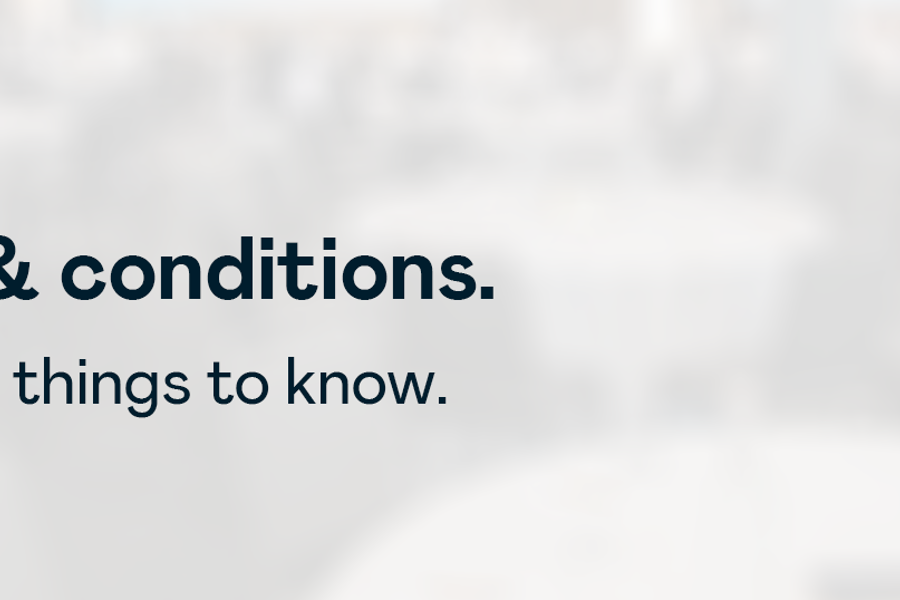 Terms and conditions