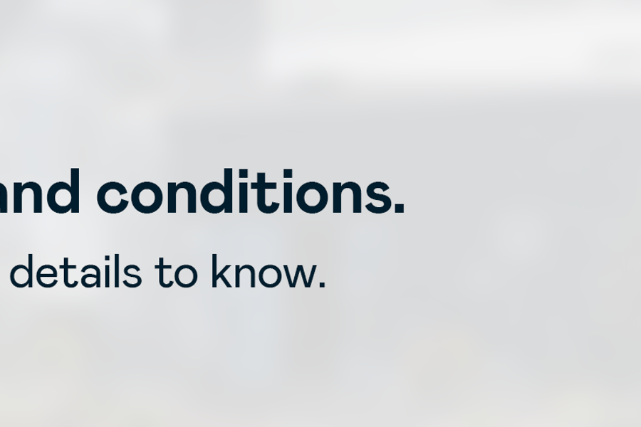 Terms and conditions